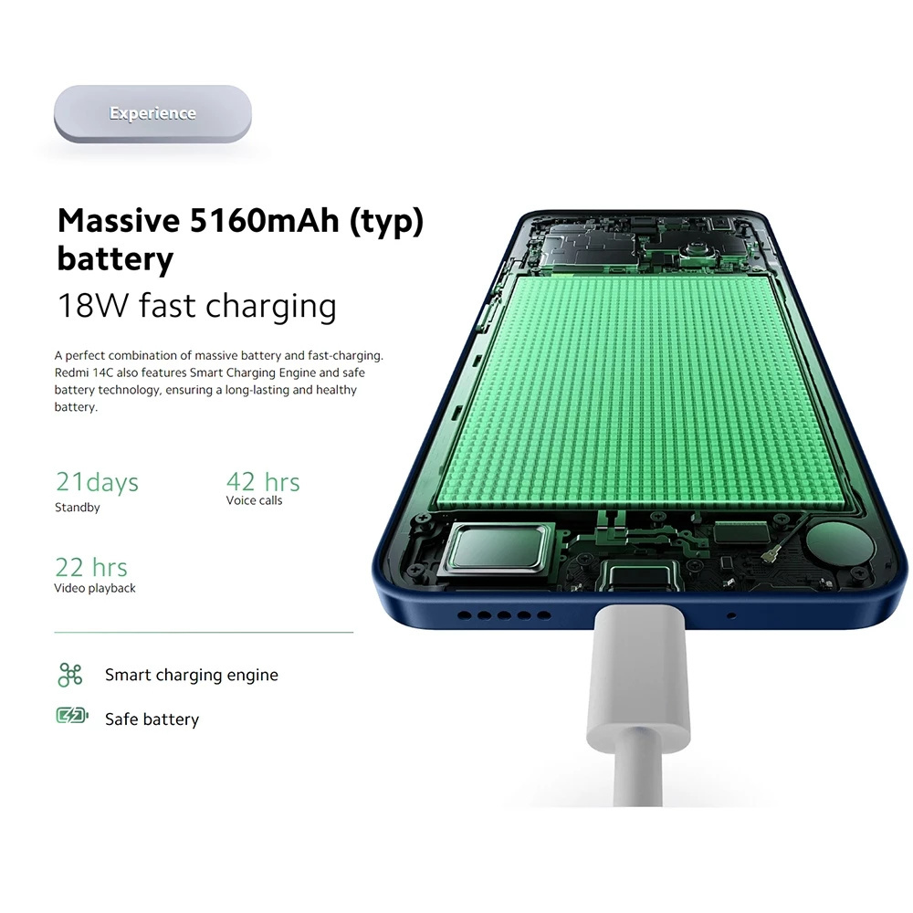 Xiaomi Redmi 14C 5G Smartphone 8GB+256GB RAM + ROM | MediaTek Helio G81-Ultra - Image 3