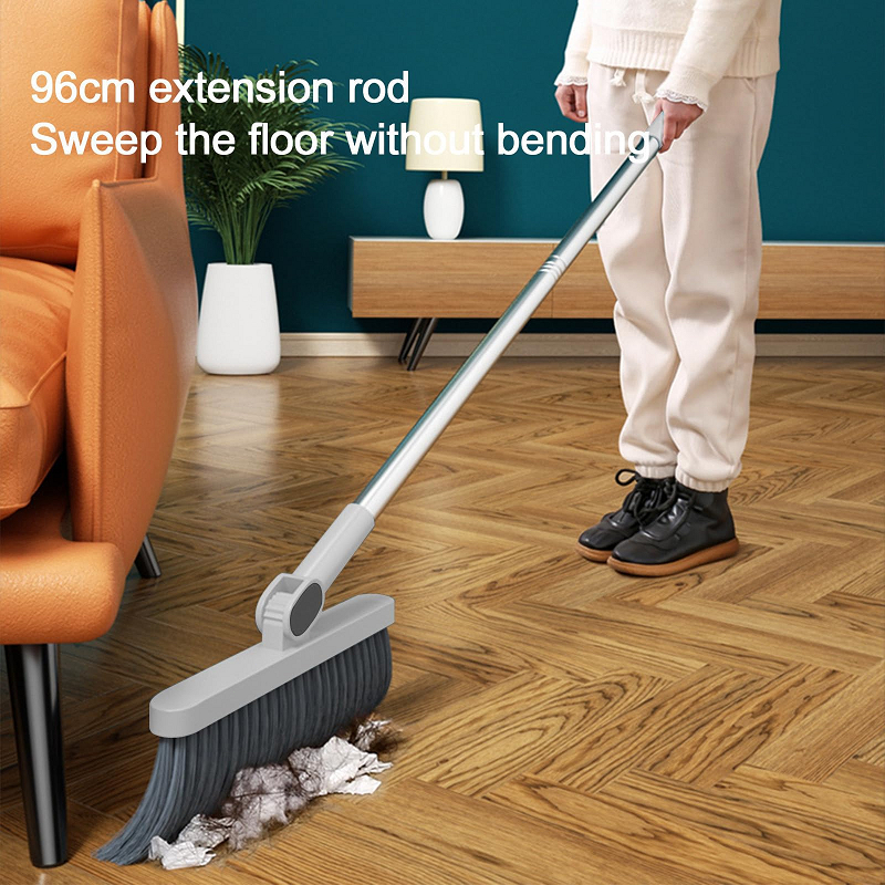 Vivid Foldable Broom Dustpan Set For Home Household Floor Cleaning Set Rotating Broom With Dustpan - Image 3