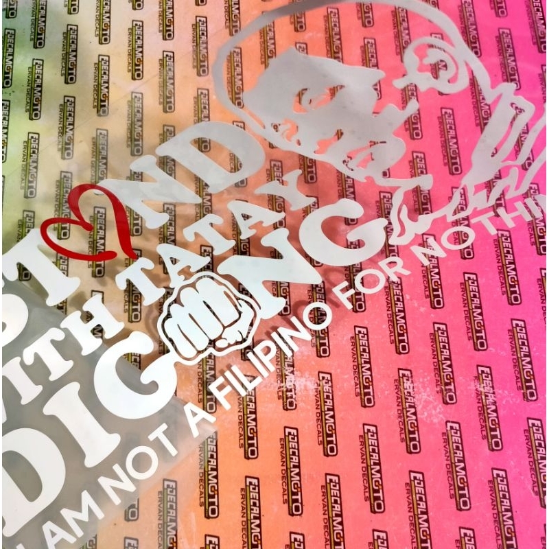 TATAY DIGONG STICKER CUTOUT CAR VINYL DECALS - Image 6