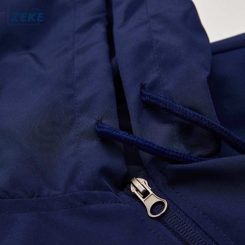 ZEKE Men's Hooded Jacket Embroidered Logo Raglan Sleeve Tops Menswear Casual Coats - Image 6