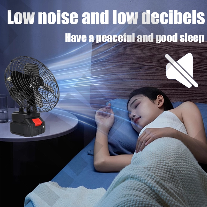 8 Inch Portable Camping Fan Cordless Rechargeable Fan High Power Outdoor Lithium Battery Fan - Image 5
