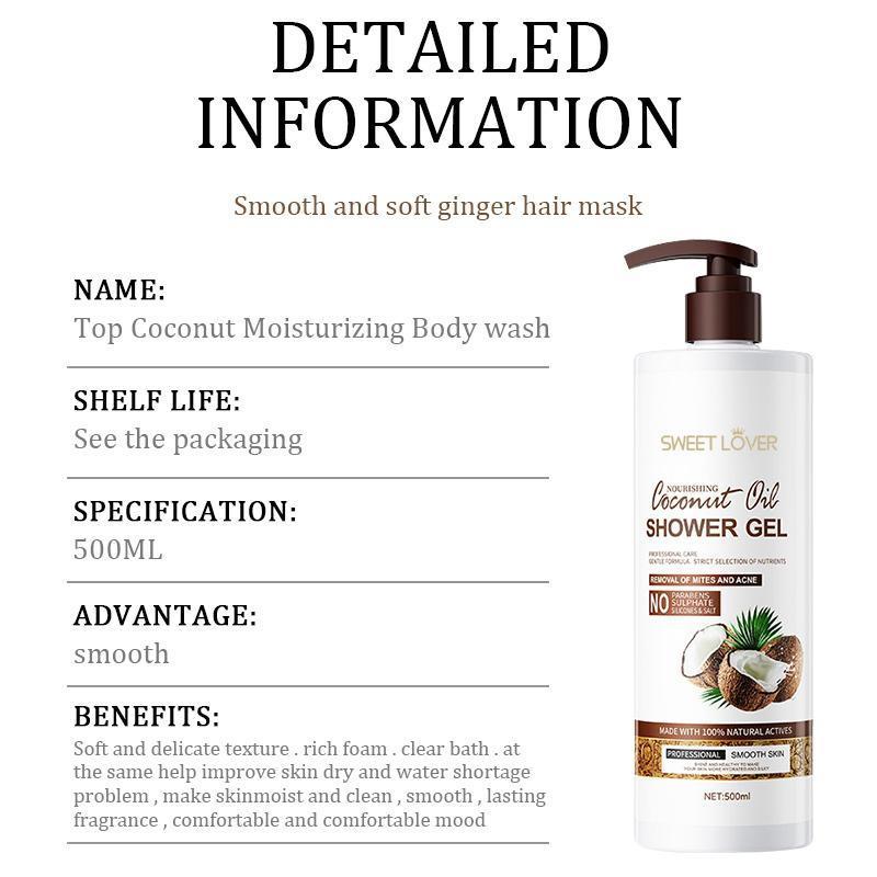 【BUY 1 TAKE 1】Coconut Oil Shampoo Hair Care Smooth Scalp Treatment Dandruff Coconut Oil Shower Gel - Image 2