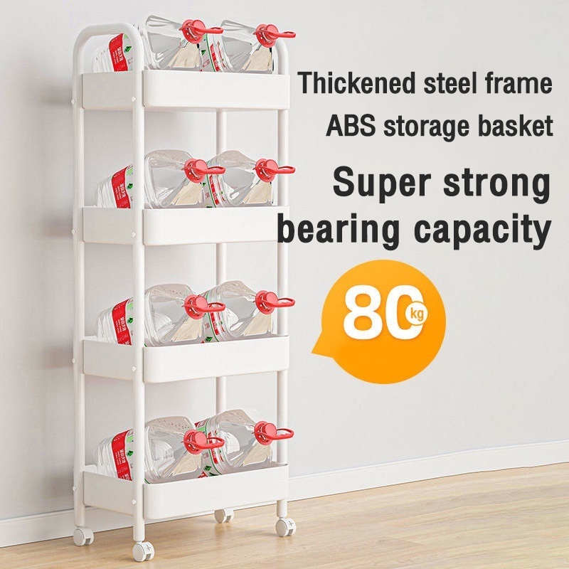 Trolley Cart Organizer3/4/5 Tier St Trolley Cart Organizer 3/4/5 Tier Storage Organizer Moving Rack — view 4