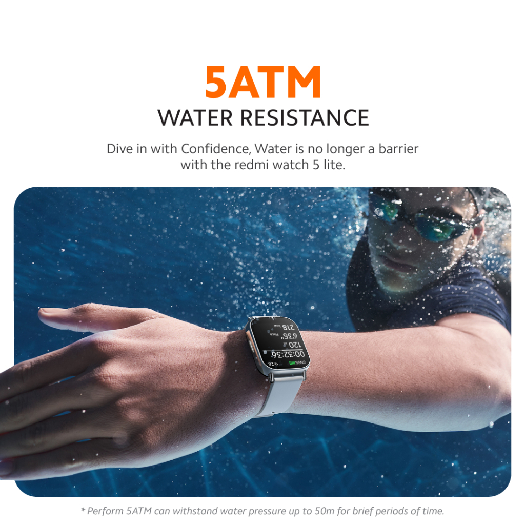 [1 Year Warranty] Xiaomi Redmi Watch 5 Lite 1.96 "AMOLED Display GPS Noise Cancellation Call GNSS - Image 8