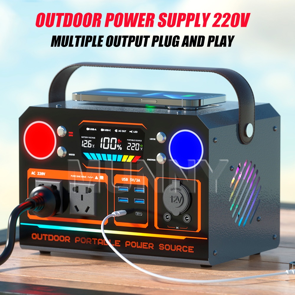 SOLAR POWER STATION 100W-300W generator Multi-Function Portable Big Capacity - Image 5