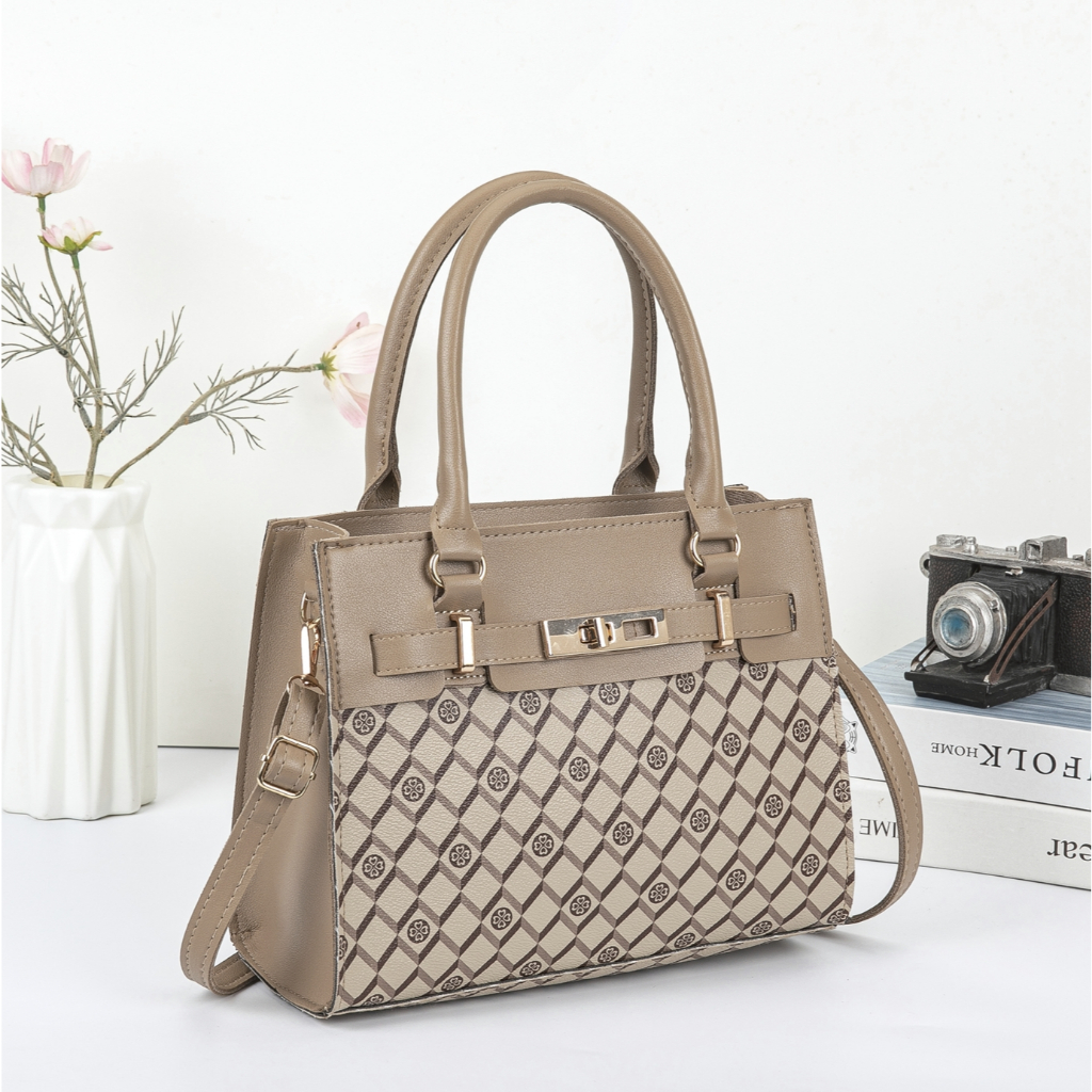 Mumu 2084 Leather Women Sling Bag With Handle Square Medium Shoulder Bags For Woman Students - Image 3