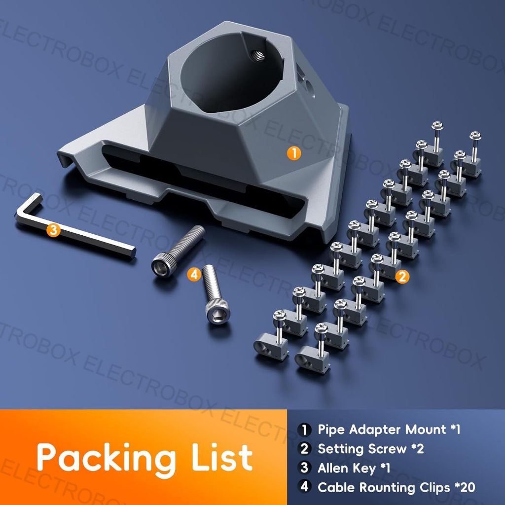 Starlink Gen 3 Pipe Adapter Pole Mount Bracket for Starlink Gen 3 v4 Satellite Internet Set - Image 4