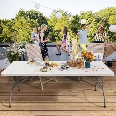 4/5/6FT Heavy Duty Folding Table - Portable Dining/Camping |School | Indoor Outdoor Church/Party - Image 7