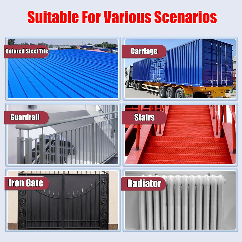 German Rust Paint for Metal Converts Rust Metal Steel Anti-Corrosion Rust Remover Anti-Rust Primer — view 5