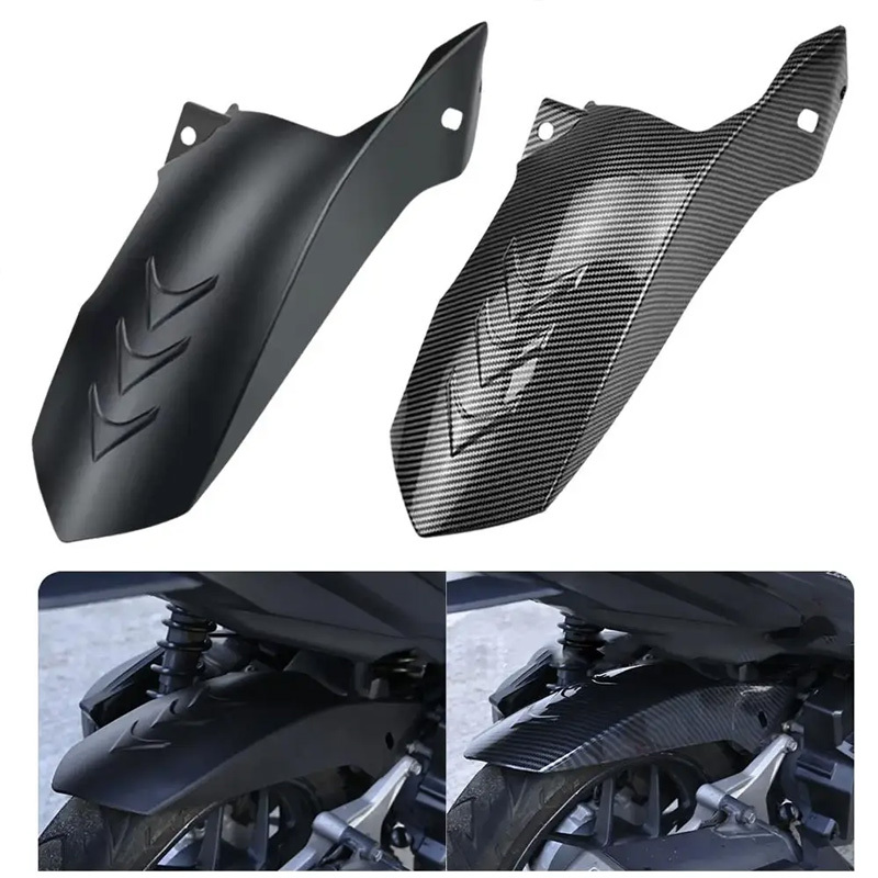 Motorcycle Rear Tire Hugger Mud Guard For Honda Click 125i 150i V1/V2/V3 Black Carbon Fender - Image 3