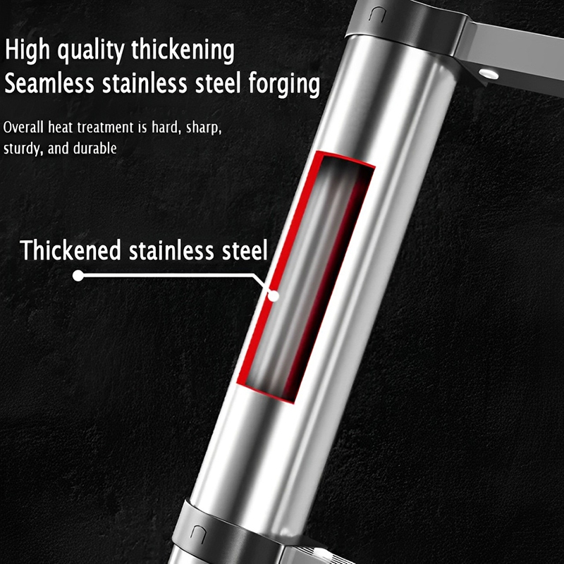 Telescopic Ladder Foldable Aluminum Heavy Duty Home Step Ladder Anti Slip Straight Ladder — view 5