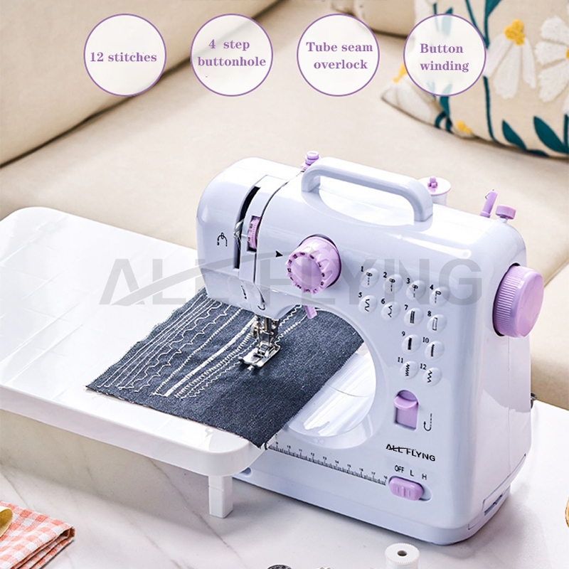 【ALL FLYING】Portable Sewing Machine Mini Electric Household 12 Stitches Sewing Machine Multifunction - Image 6