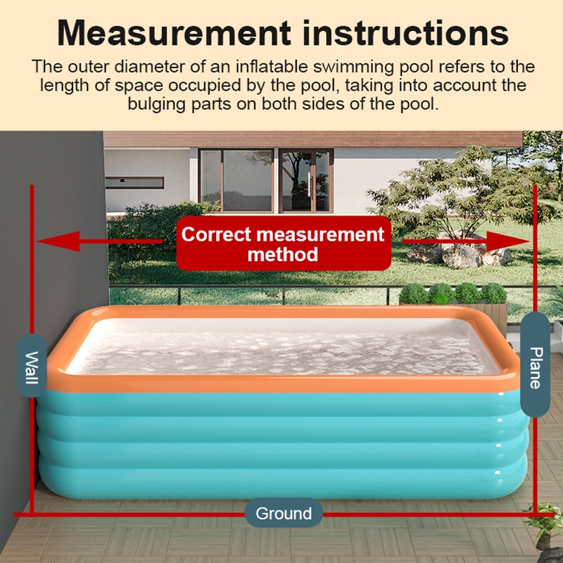 OOKAS Portable Thickened Big Inflatable Swimming Pool For Kids/Adult Indoor/Outdoor Family Size - Image 7
