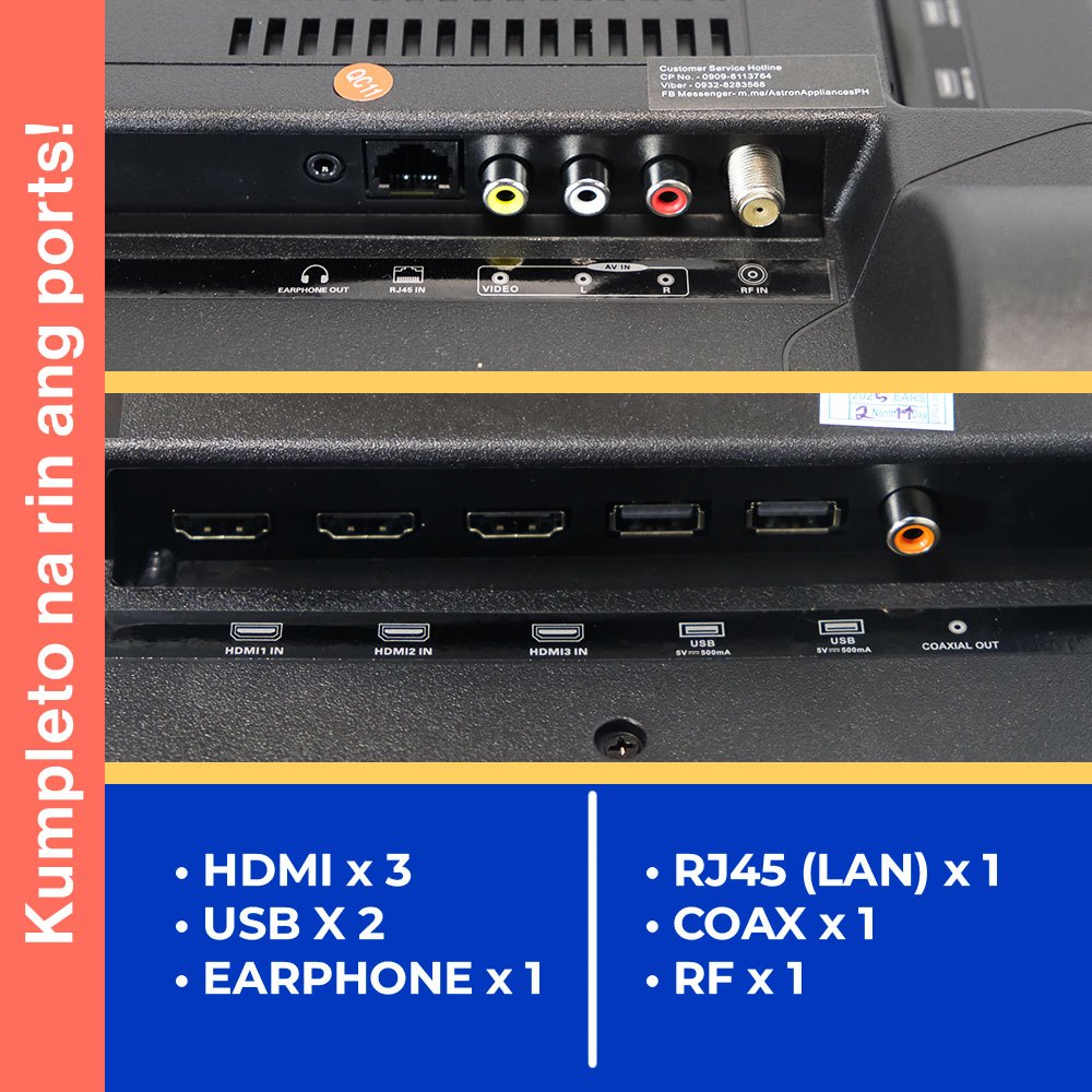 Astron LED4277 40 Inch Smart TV - Full HD | Netflix & Youtube | Screen-Mirroring  | WIFI + LAN - Image 6