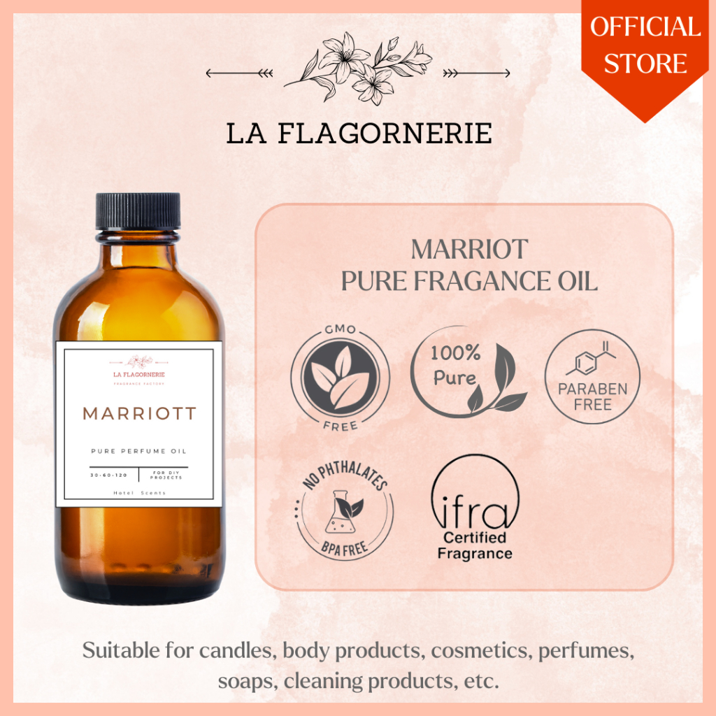 Marriott Fragrance Oil 500ml & 1L | For candle, soap, diffuser ...