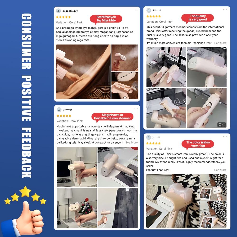 Haier Steamer Iron Handheld Garment Steamer Travel Steamer Iron for Clothes Portable - Image 7