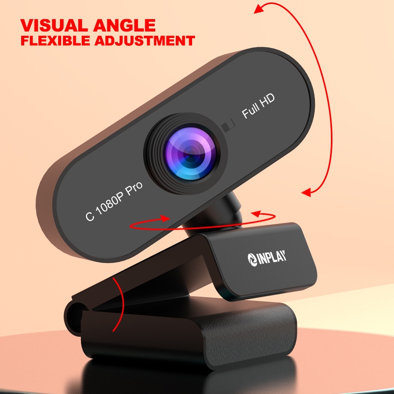 Inplay C1080PRO Web Camera HD 1080P USB 2.0 Port Hi-Speed With Mic Web Camera For PC Laptop Camera - Image 3