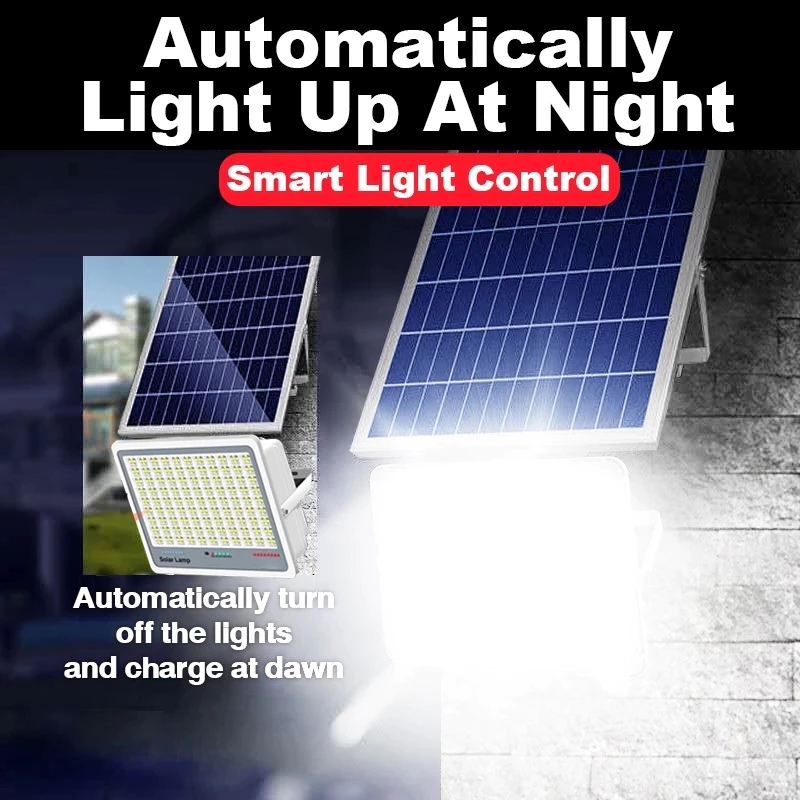 OOKAS 10X Highlight Solar Lights Outdoor Waterproof Solar Flood Street Light LED Lamp Buy 1 Take 1 - Image 2