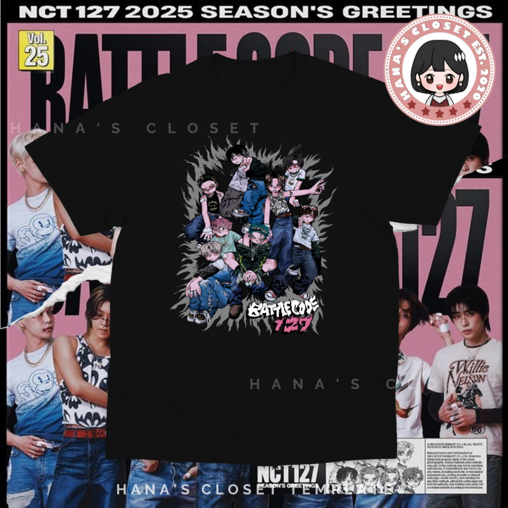 アイドル NCT MARKxTimHortons Tshirt NCT WISH - Find Your Color Pop Up Official MD T-Shirt