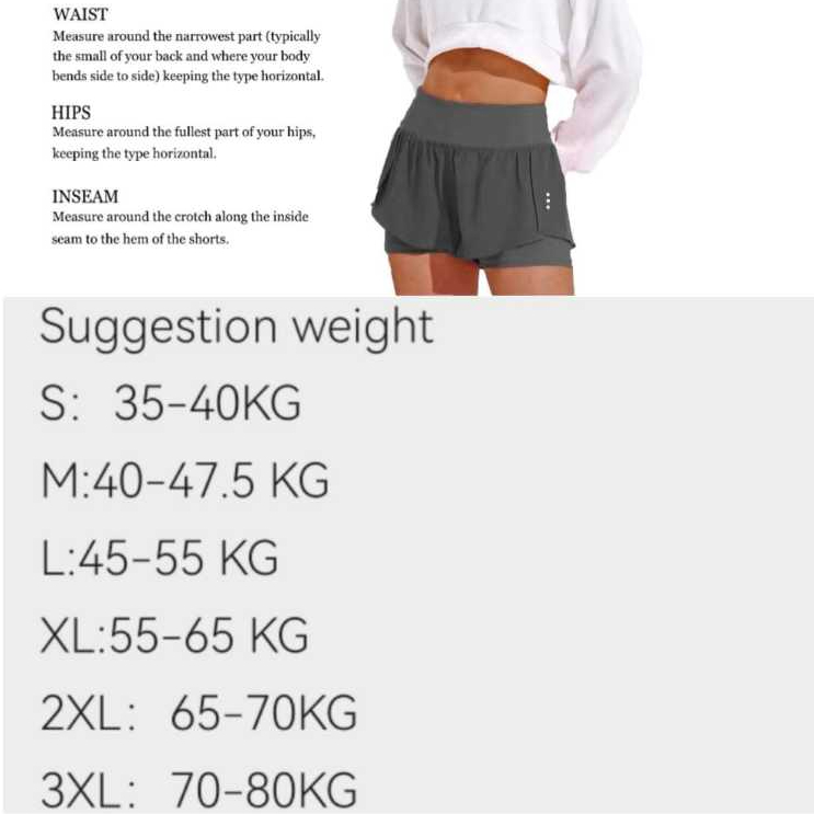 Enna 2in1 Sports shorts loose casual anti-glare pockets quick-drying summer yoga pants for women 388 - Image 8