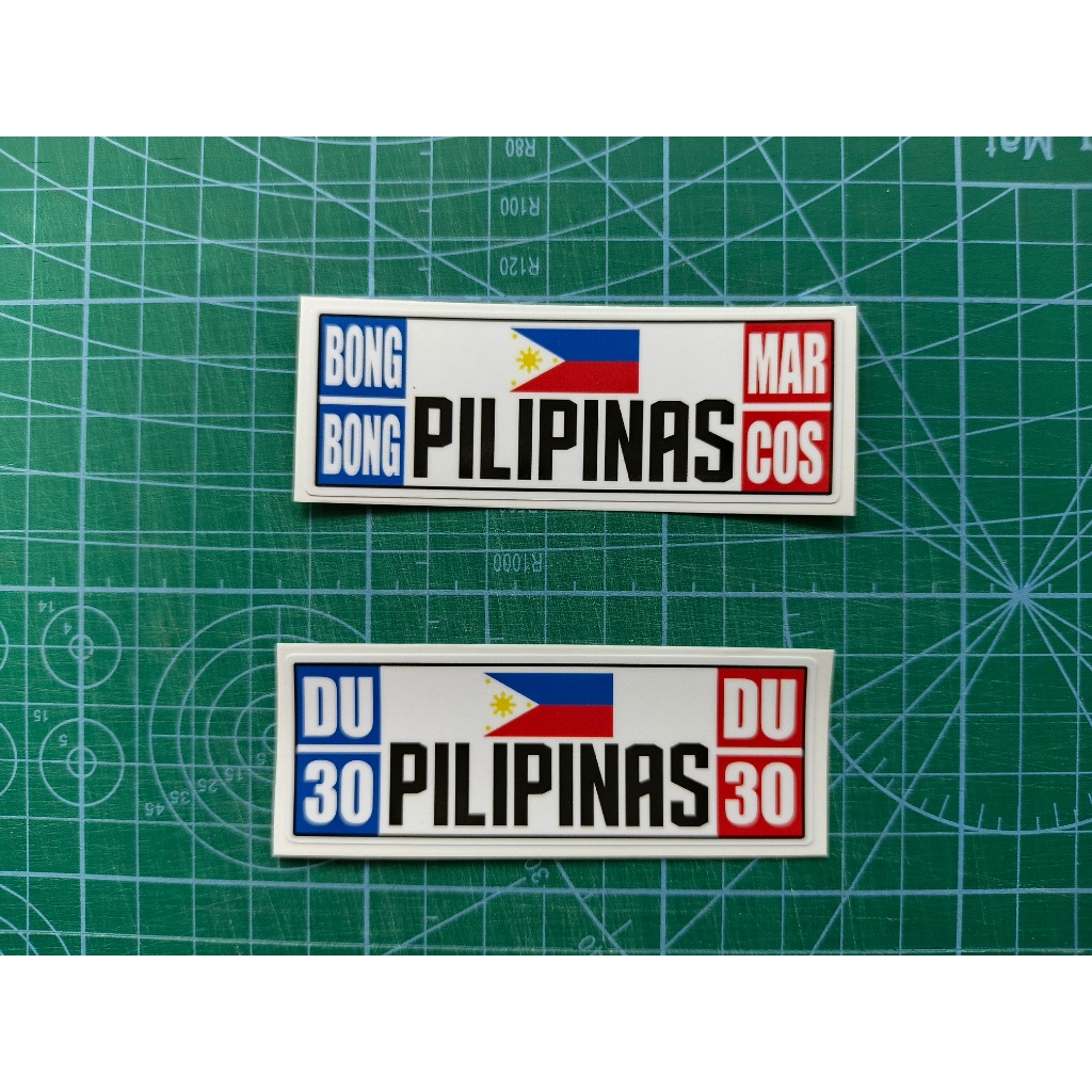DU30 / BONG BONG Decal Sticker (plate style) - Waterproof, Vinyl, Outdoor, DUTERTE — view 5
