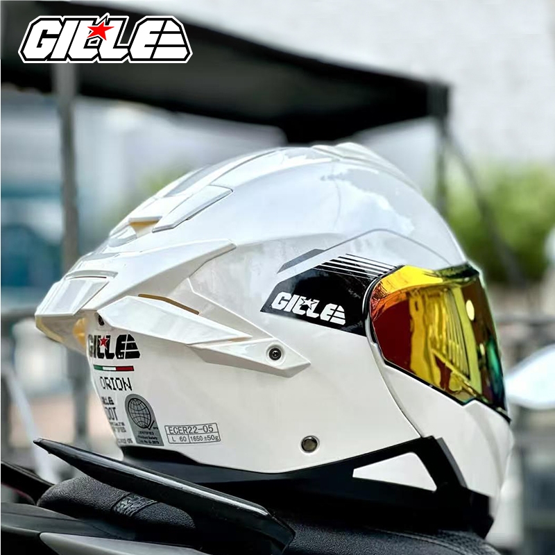 【GILLE】Modular Mech Style Streamline Shell Futuristic Riding Identity Helmet Full Face Dual Visor - Image 4