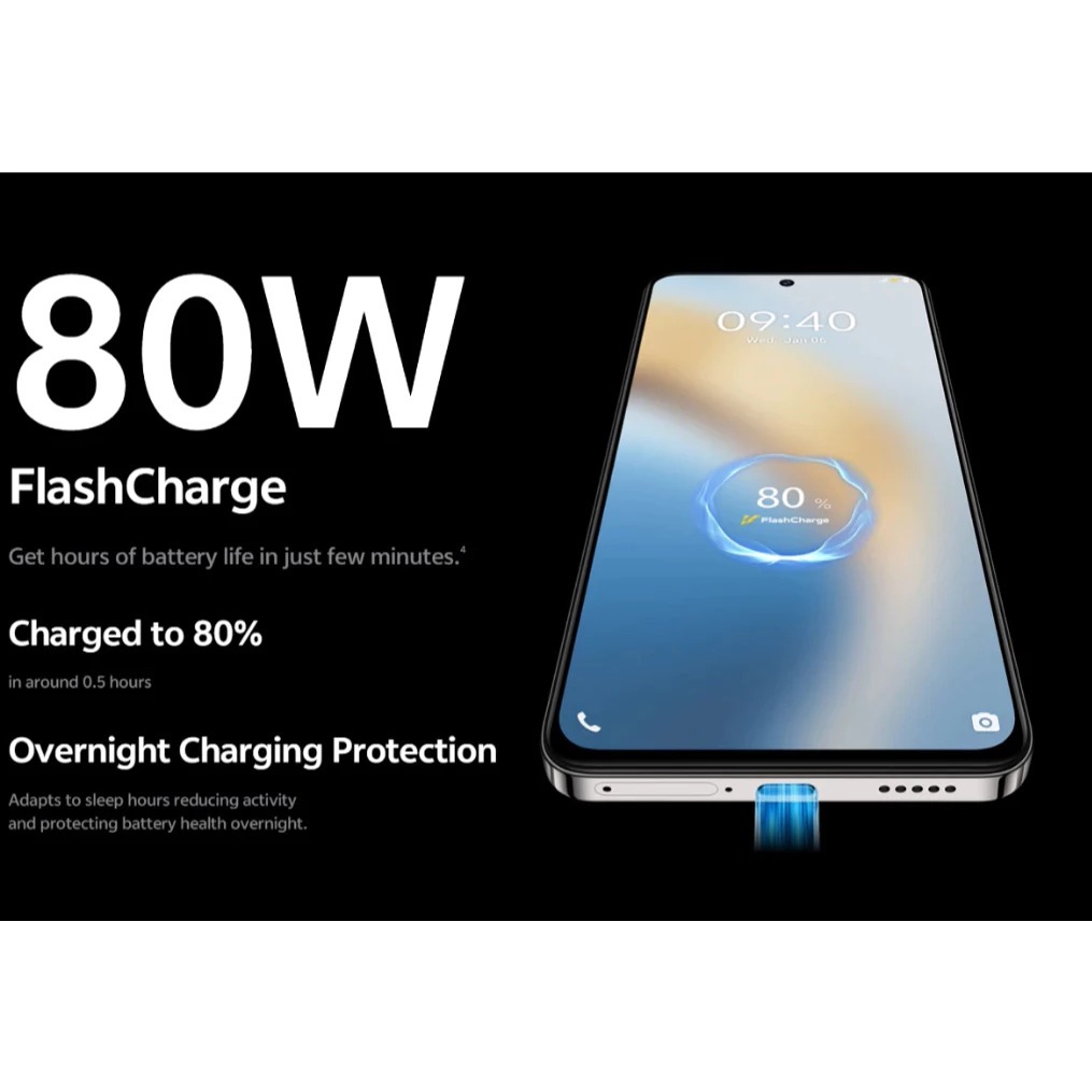 V40 LITE Smartphone 8GB+256GB 6.67″ AMOLED 120Hz RefreshRate I Snapdragon® 4 Gen 2 I 80WFlashCh - Image 5