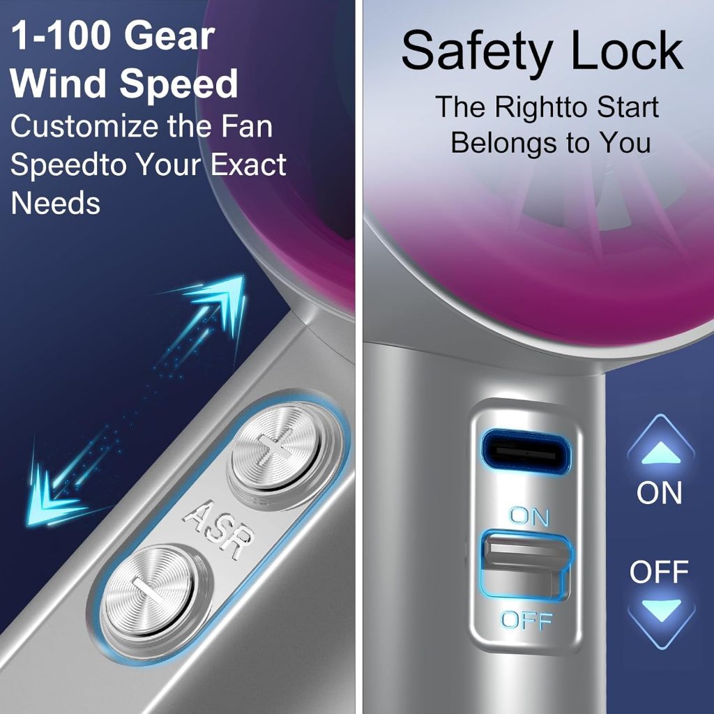 【⚡Flash Sale】Travel Fan Handheld Portable Fan Turbo Electric Jet Strong Wind Fan Mini 4000mAh Fan - Image 5