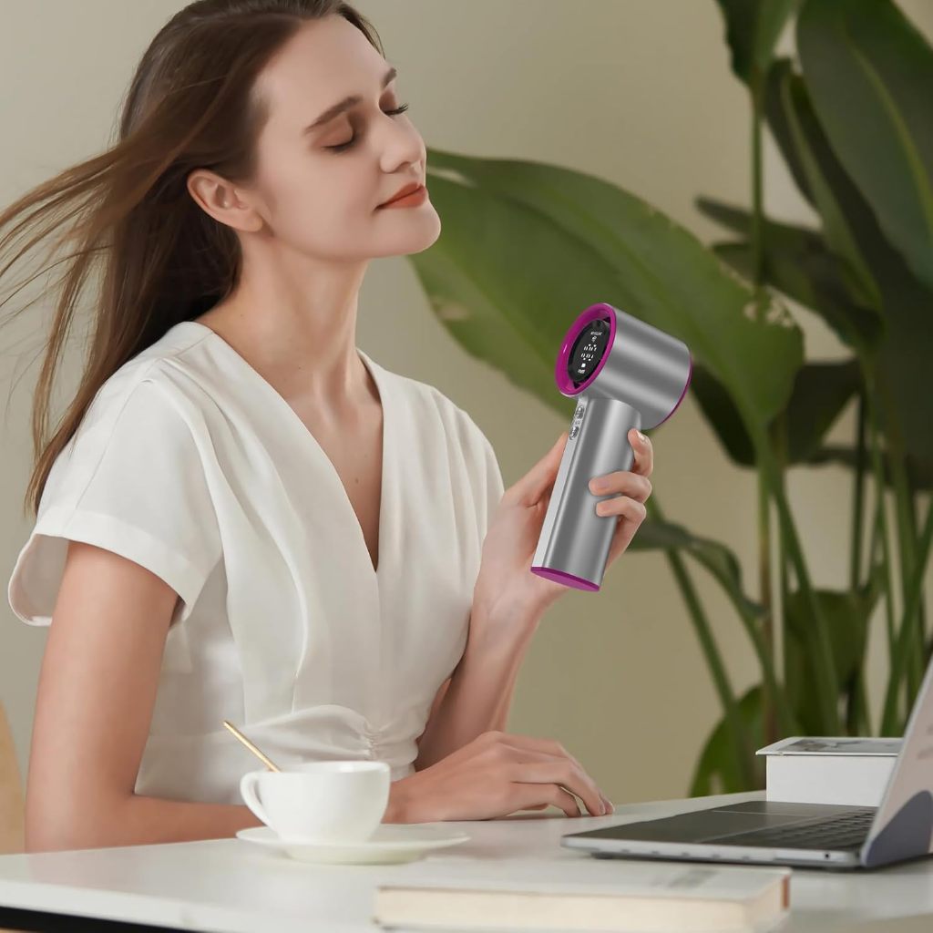 【⚡Flash Sale】Travel Fan Handheld Portable Fan Turbo Electric Jet Strong Wind Fan Mini 4000mAh Fan - Image 6