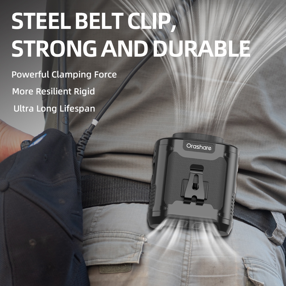 Orashare K50 10000mAh Portable Waist Cooling Fan 3 in 1 Outdoor Fan With Light 5 Speed Wind Clip Fan - Image 6