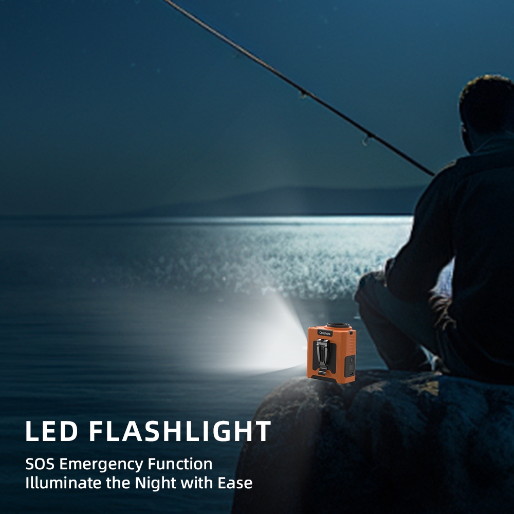 Orashare WF10 Waist Fan 10000mAh 5 Speed Strong Wind Portable Fan Rechargeable With Powerbank &Light - Image 5