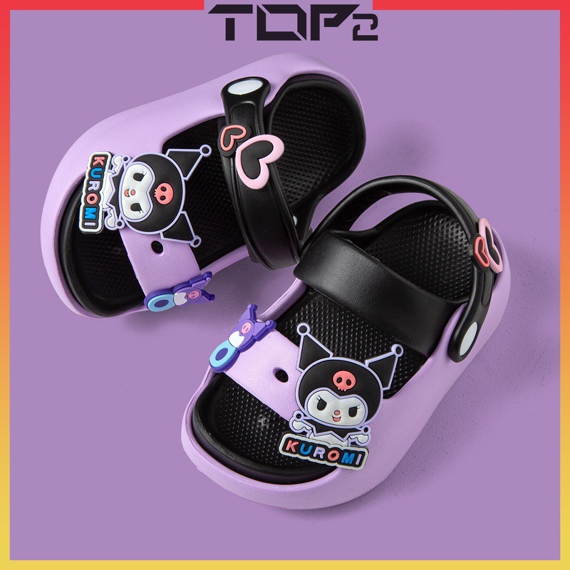 [TOP2] Kids Sandals Summer Kuromi Thick Soft Soles Anti-Slip Sandals for boys girls Toddler - Image 6