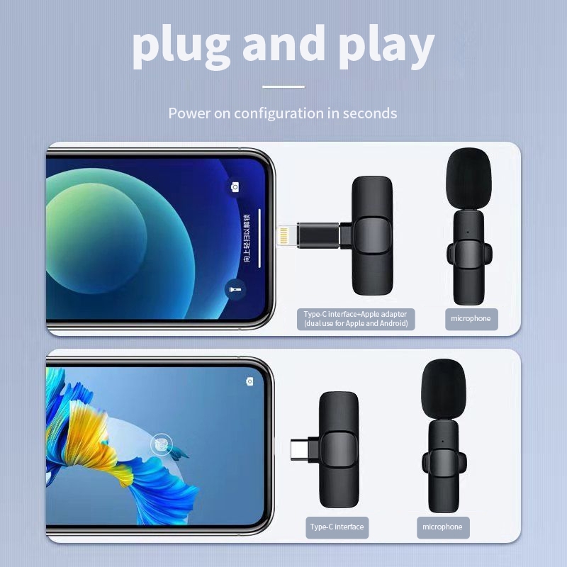 ICON K9 Wireless Lavalier Microphone for videoke Network Video Shooting And Vlogging Bluetooth Mic - Image 4