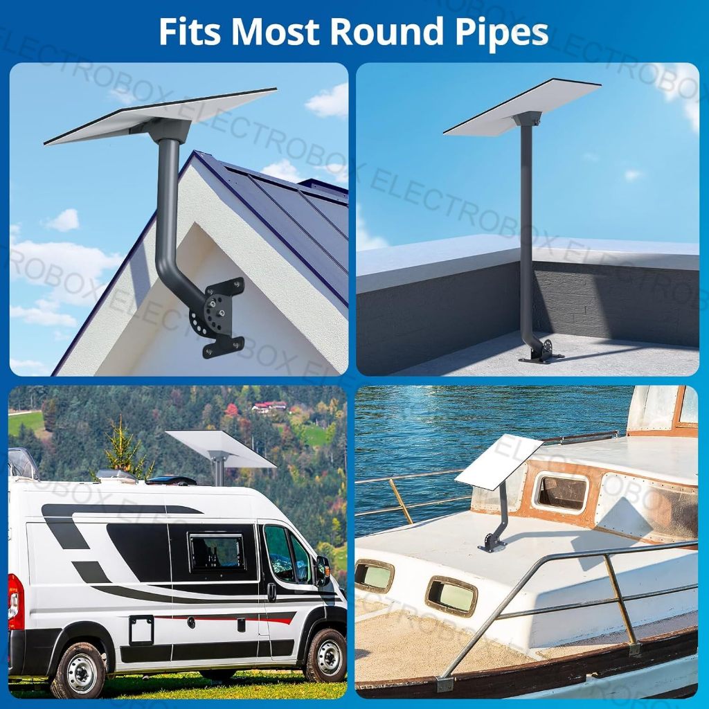 Starlink Gen 3 Pipe Adapter Pole Mount Bracket for Starlink Gen 3 v4 Satellite Internet Set - Image 7