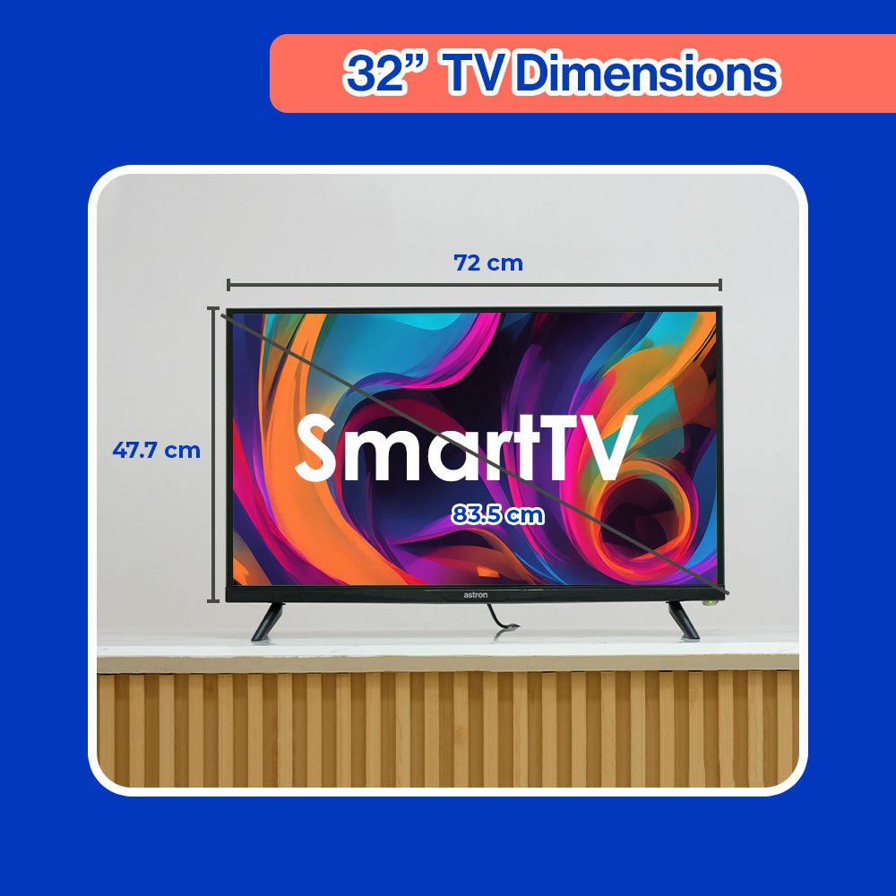 Astron LED3277 32 Inch Smart TV | Full HD | Netflix & Youtube | Screen-Mirroring | WIFI + LAN - Image 5