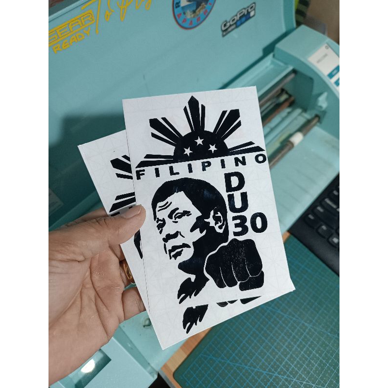 DU30 Cutout Decals Sticker Waterproof — view 3