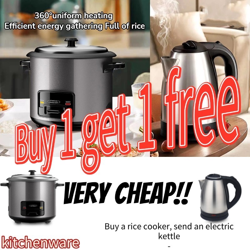 【Buy 1 get 1 free】Premium Rice Cooker Standard Large Capacity 2L Non Sticky Pot Multifuncional Home - Image 4