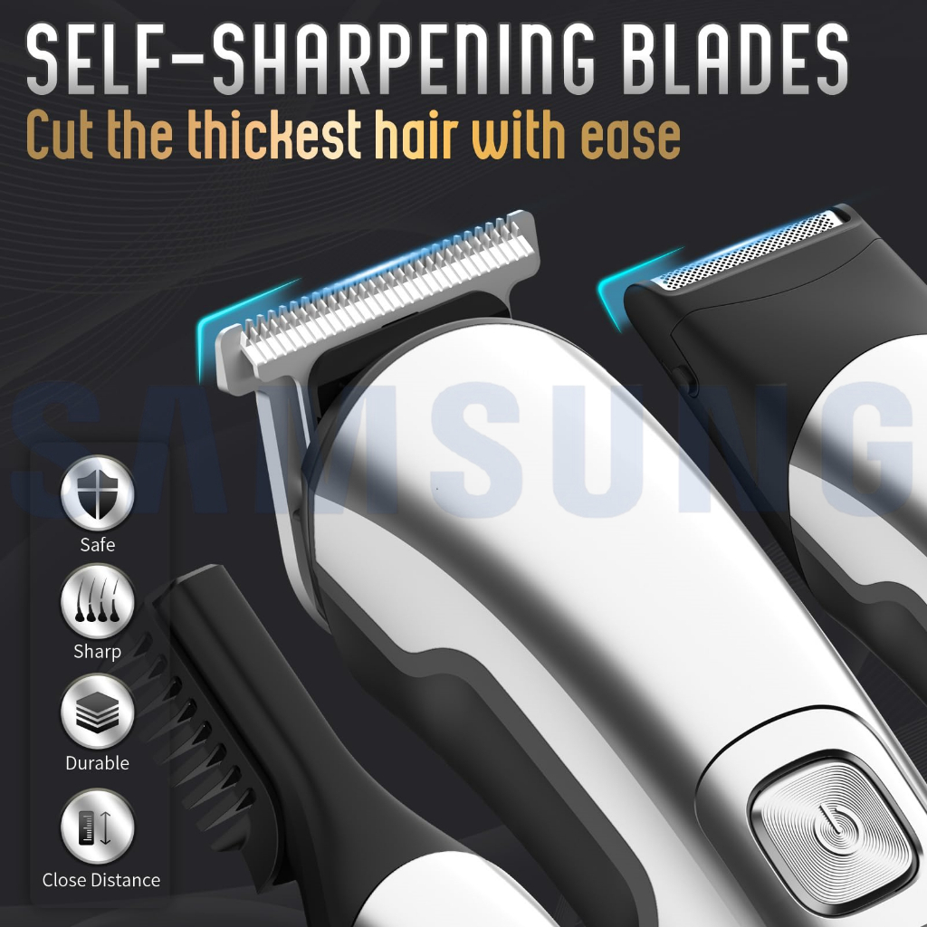 11 In 1 Electric Rechargeable Men Wireless Hair Trimmer Set Clipper Razor Shaver - Image 6