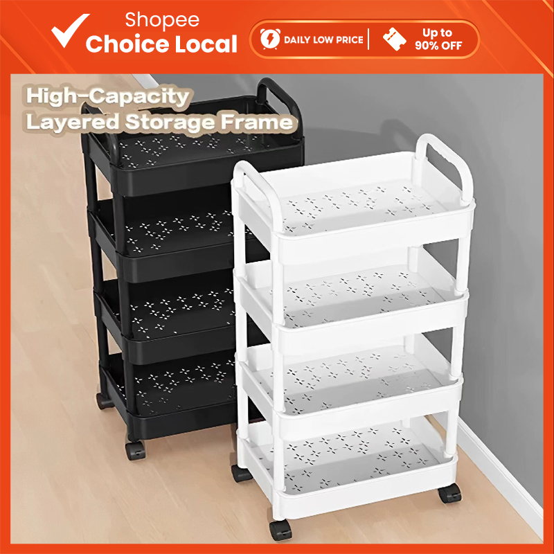 Trolley Cart Organizer3/4/5 Tier St Trolley Cart Organizer 3/4/5 Tier Storage Organizer Moving Rack