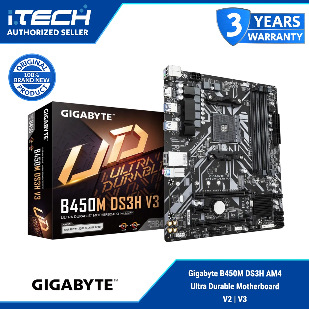 B450M DS3H AMD Ryzen3 3200G DDR4 8G×2 B450M DS3H V3 (Rev. 1.5