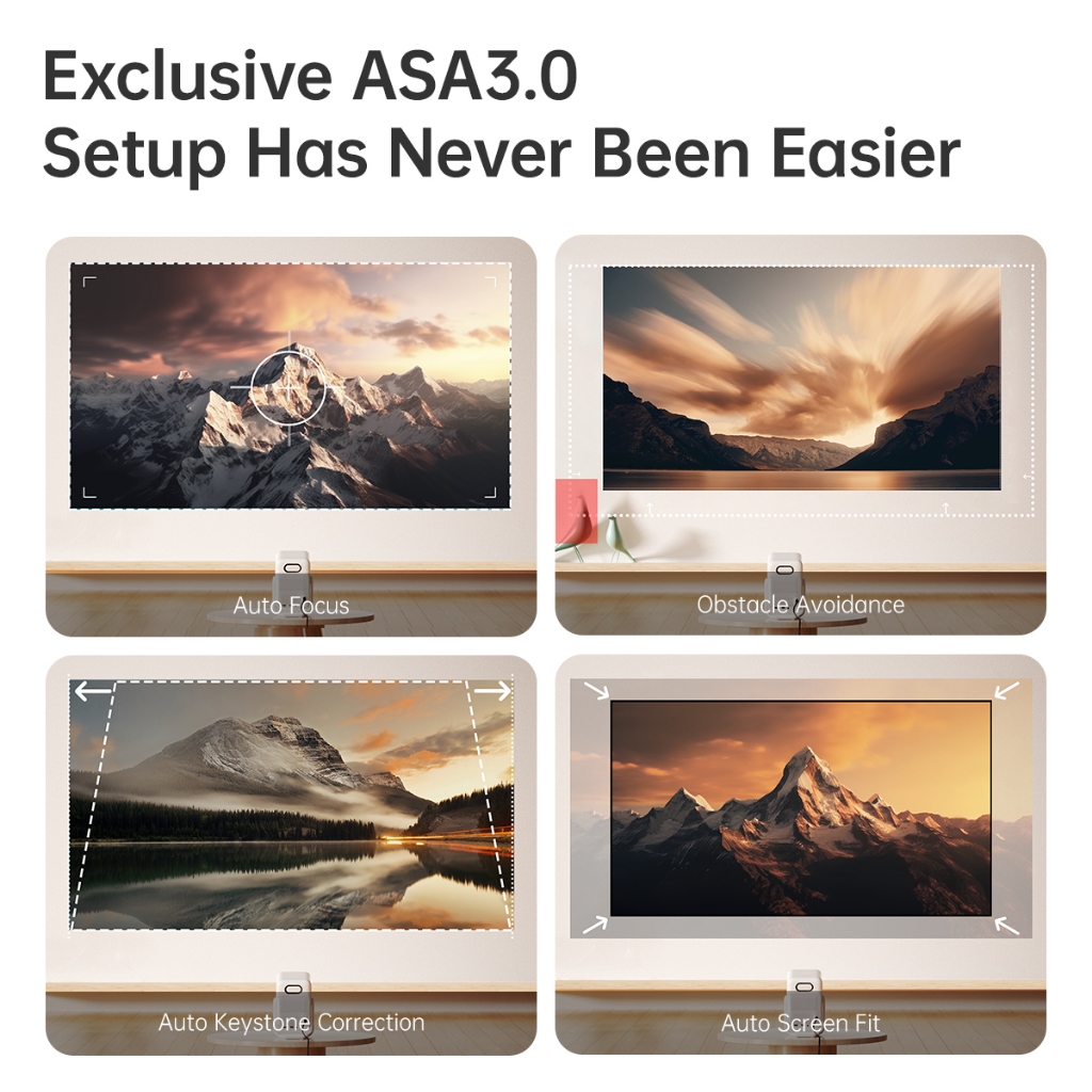 [NEW] Wanbo T2 Ultra Gimbal Projector Free Angle 1080P Full HD Android 11.0 ASA 3.0 Technology - Image 8