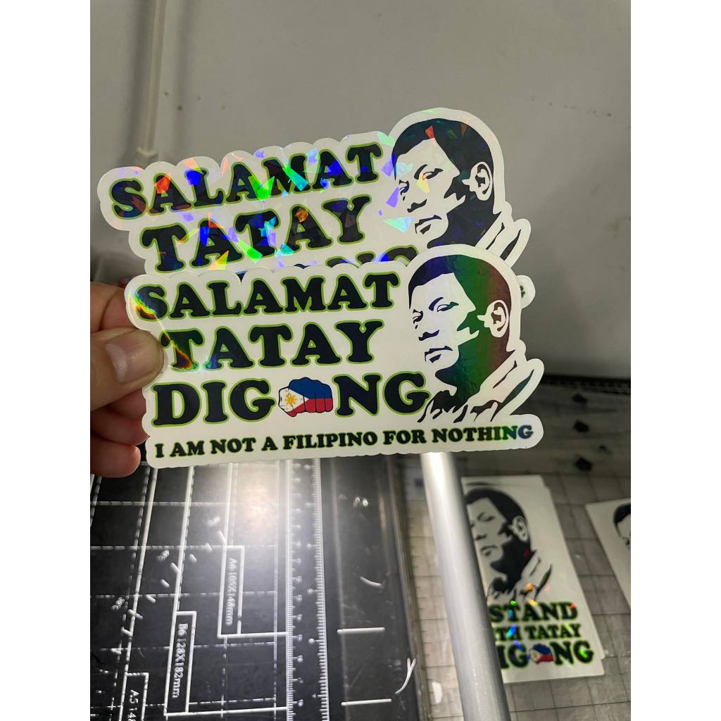 Du30 sticker BUY 1 TAKE 1 of PREMIUM QUALITY STICKER (waterproof scratch proof hindi kumukupas) — view 4