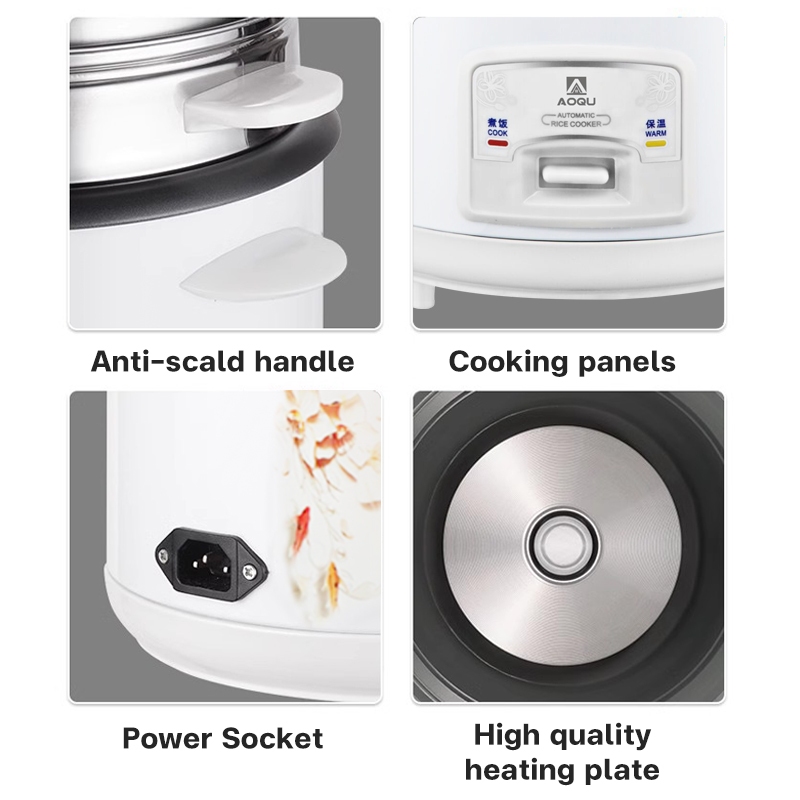 AU rice cooker small 1.5L 2L 3L aluminum home mini rice cooker 1-5 people use non stick pan - Image 6