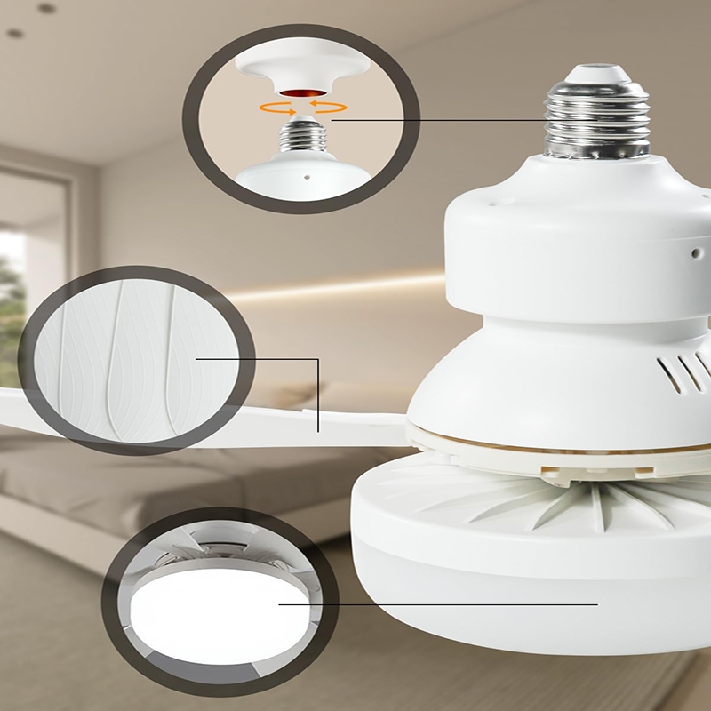 Fandis quiet Ceiling Fan With LED Light With Remote Control 6 Blades 30W40W - Image 7