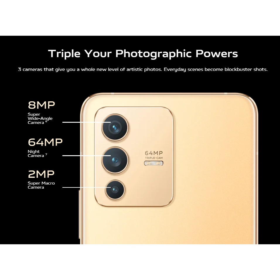 V23 Smartphone 8GB RAM + 256GB ROM l 50MP AF Dual Selfie l Dual-Tone Spotlight - Image 5
