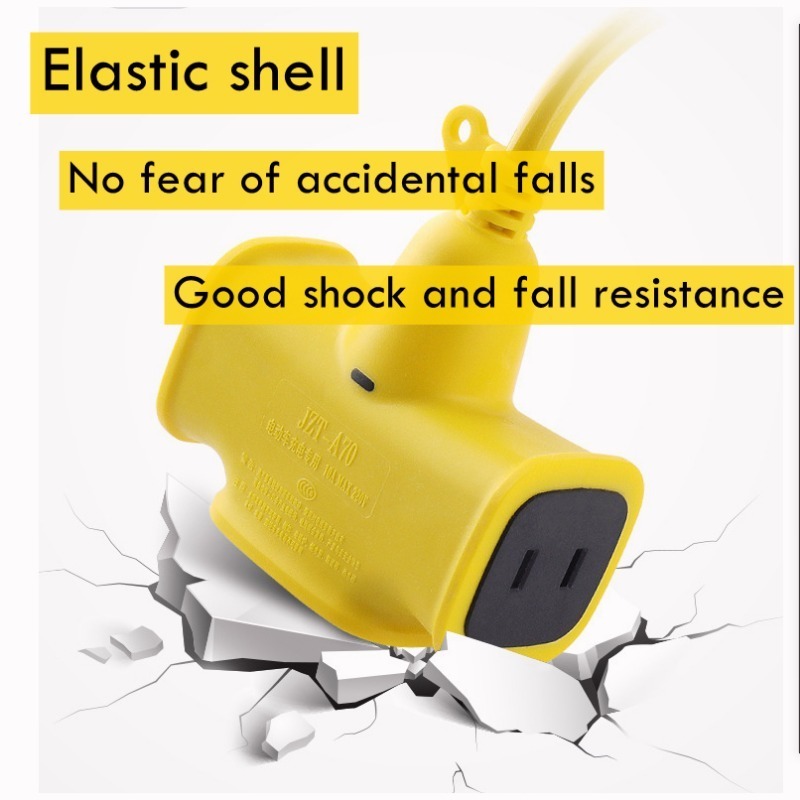 30M Extension Wire Heavy Duty 14 Holes Extension Cord Electric Vehicle Charging Socket with Switch - Image 4