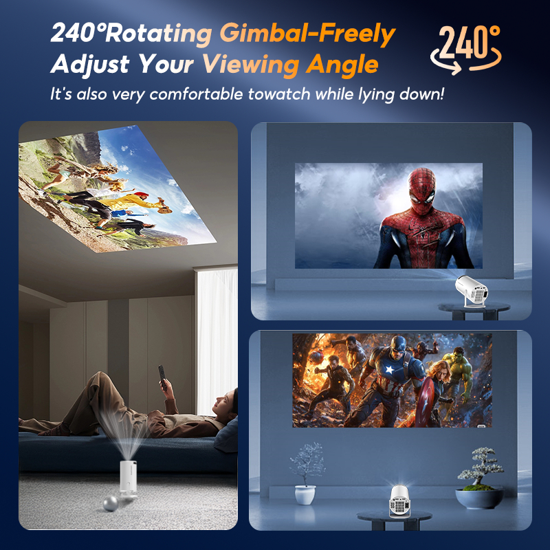 MODOFO Projector HY300/H713 Android 4k Projectors Portable Mini Projector HD WIFI With bluetooth - Image 3