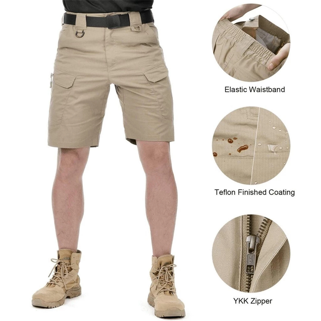 ZITY【Ready Stock】Mens Waterproof Cargo Shorts with Pockets Cargo pants 6 pocket cargo short - Image 6