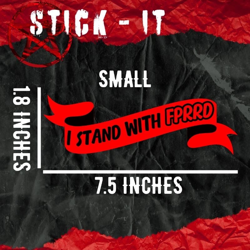 Bring prrd home | l stand with fprrd | vinyl water proof sticker - Image 2