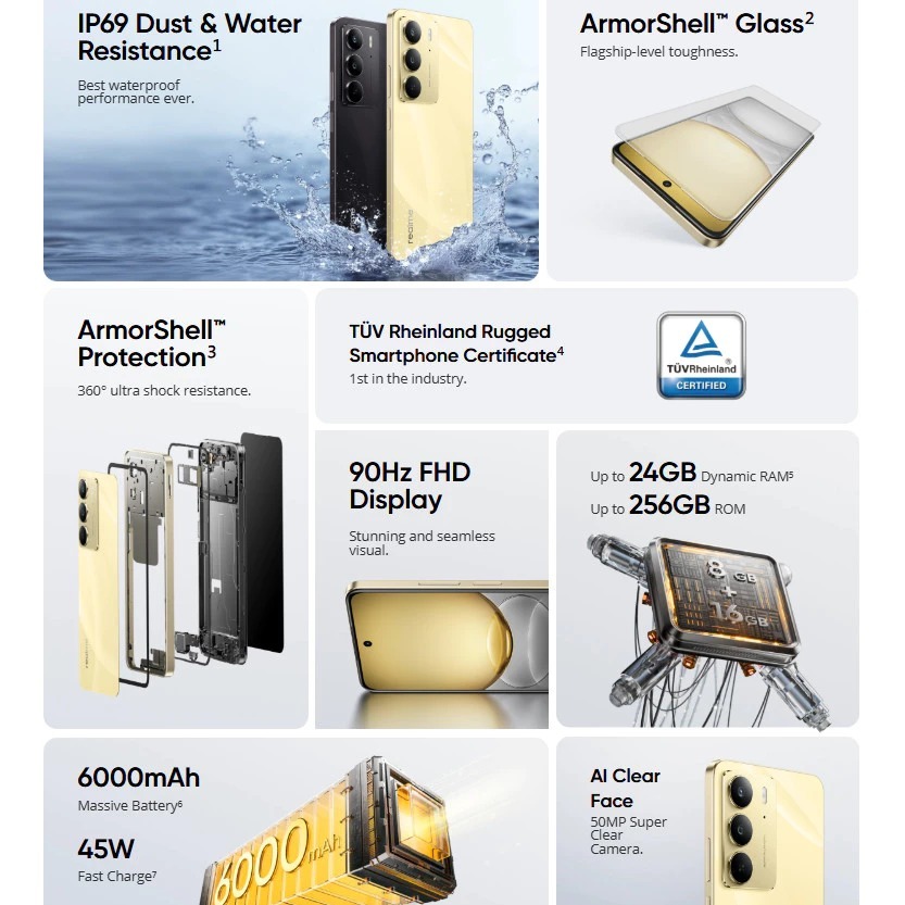 realme C75 [8GB +256GB] (Waterproof, 6000mAH Massive Battery, Ultra Shock Resistance - Image 2